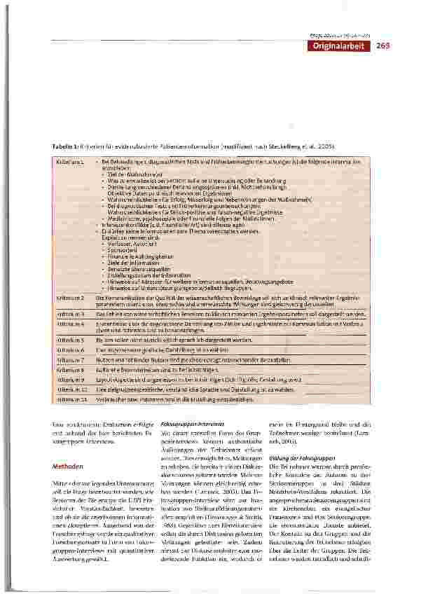 Vorschauseite 3: «Wer ist Glossar? » - Fokusgruppen-Evaluation einer evidenzbasierten Verbraucherinformation zu Sturzgefährdung und -Vorbeugung im Alter
