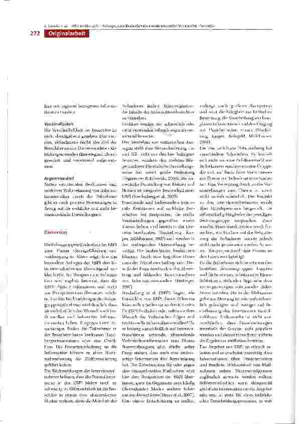Vorschauseite 6: «Wer ist Glossar? » - Fokusgruppen-Evaluation einer evidenzbasierten Verbraucherinformation zu Sturzgefährdung und -Vorbeugung im Alter