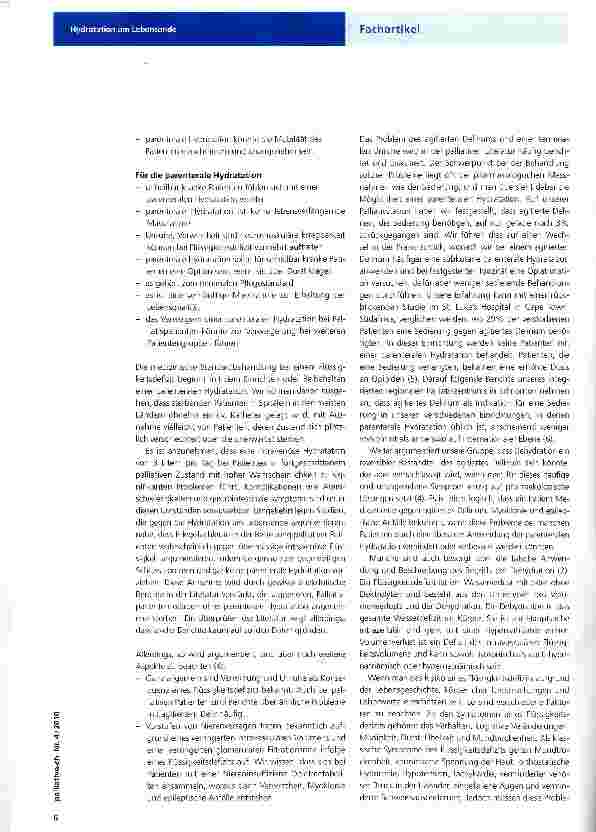 Vorschauseite 2: Hydratation am Lebensende