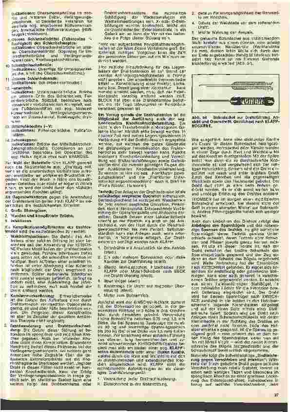 Vorschauseite 2: Die besonderen Aufgaben der Schwester in der Orthopädie 14. Folge: Die Streckbehandlung, ihre speziellen Formen u. Techniken