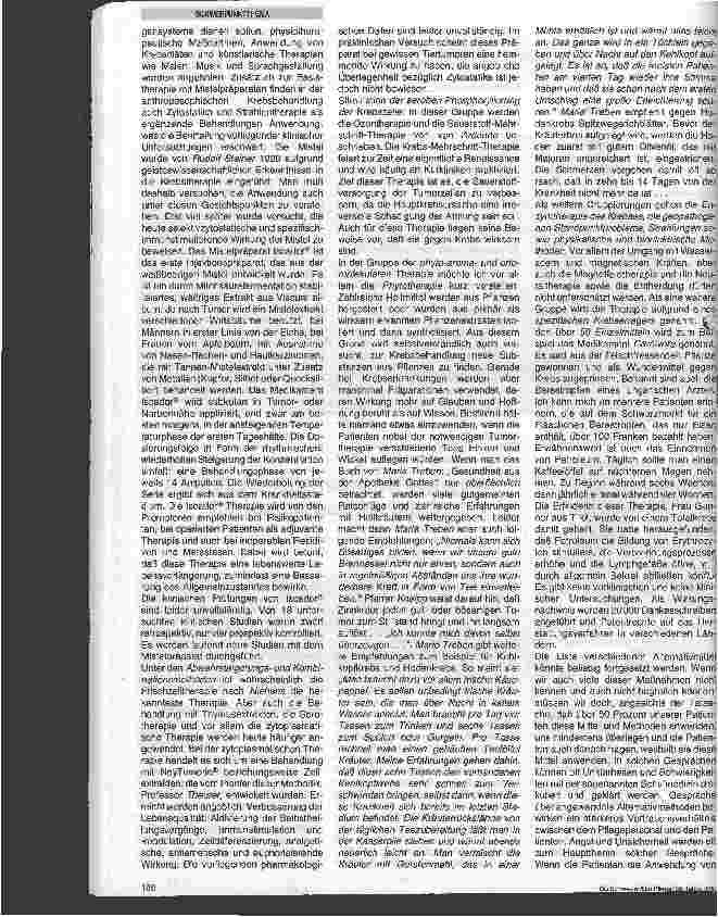 Vorschauseite 3: Krebs und Alternativmedizin Alltägliche Alternativmaßnahmen im Kampf gegen Krebs
