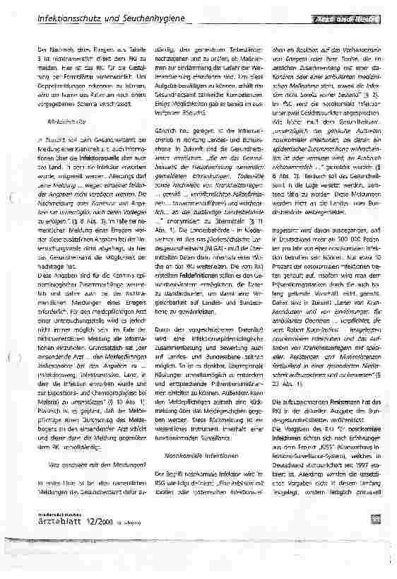 Vorschauseite 4: Wichtig für Ärzte in Klinik und Praxis:Neues Infektionsschutzgesetz präsentiert zahlreiche Änderungen im Meldewesen