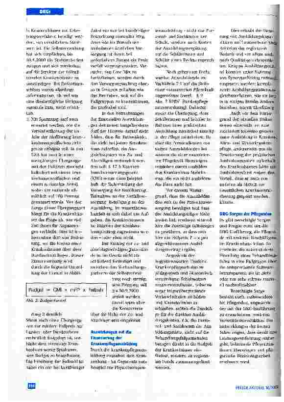 Vorschauseite 2: Diagnosis Related Groups - (K)ein Thema für die Pflege? Teil 2