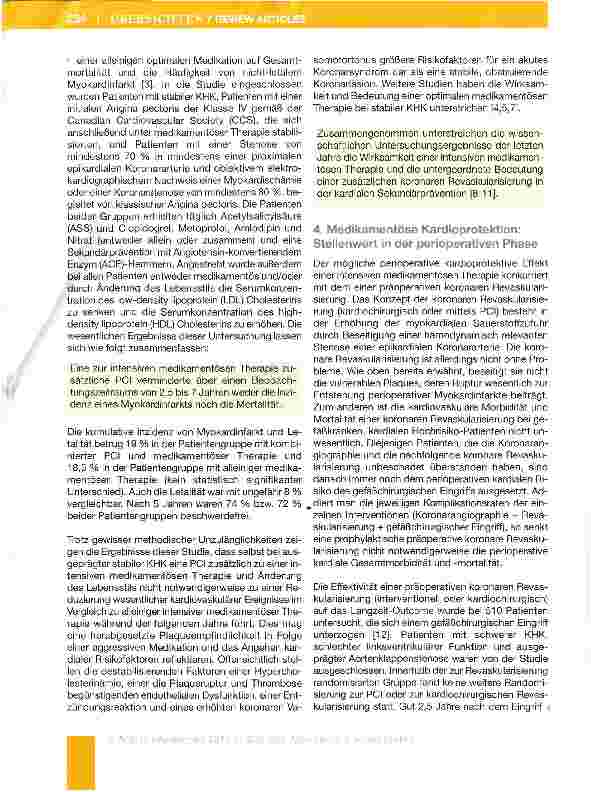 Vorschauseite 3: Perioperatives medikamentöses Vorgehen bei kardialen