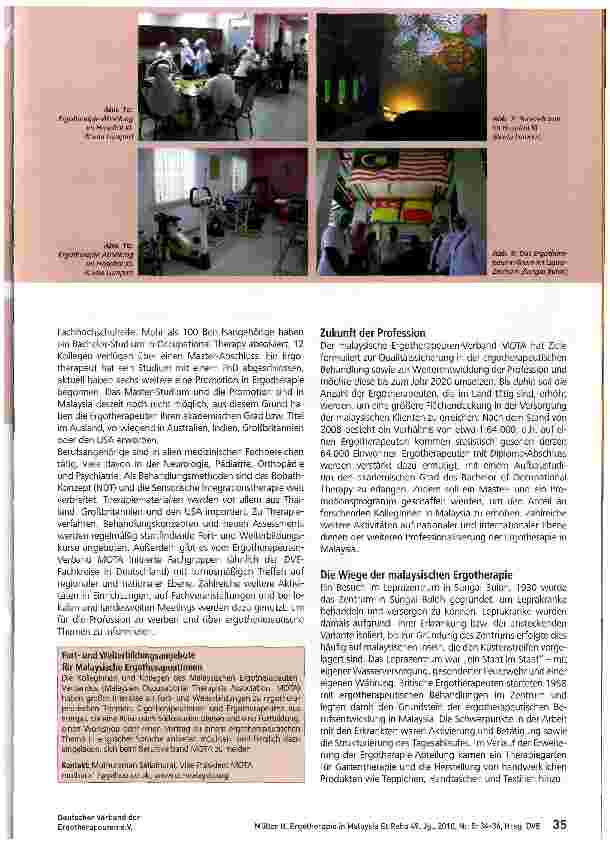 Vorschauseite 2: Ergotherapie in Malaysia