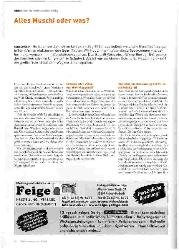 Vorschauseite 1: Alles Muschi oder was?