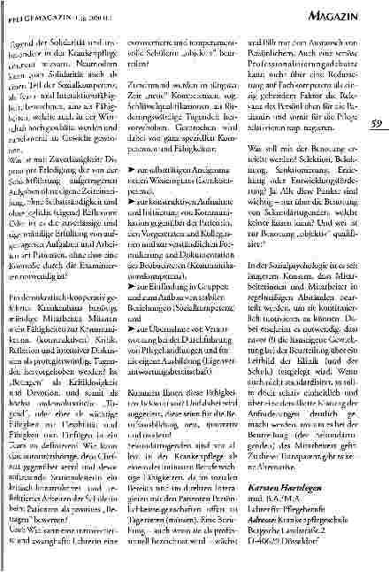 Vorschauseite 2: Sekundärtugenden oder: Kopfnoten in der Krankenpflege