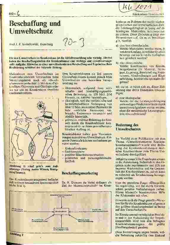 Vorschauseite 1: Beschaffung und Umweltschutz