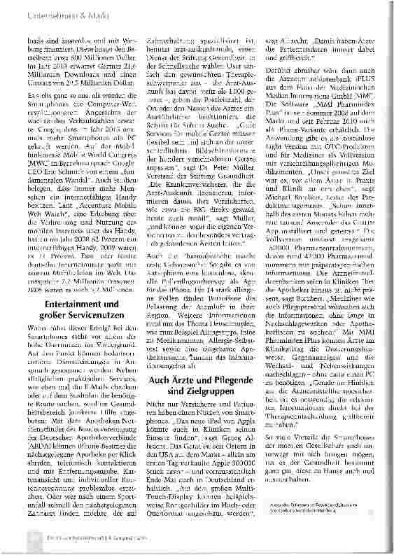 Vorschauseite 3: Mobile Gesundheitsdienste erobern den Markt