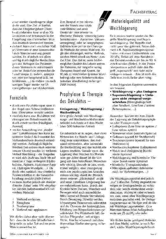 Vorschauseite 4: Lokaltherapeutische Standards für Hautwunden