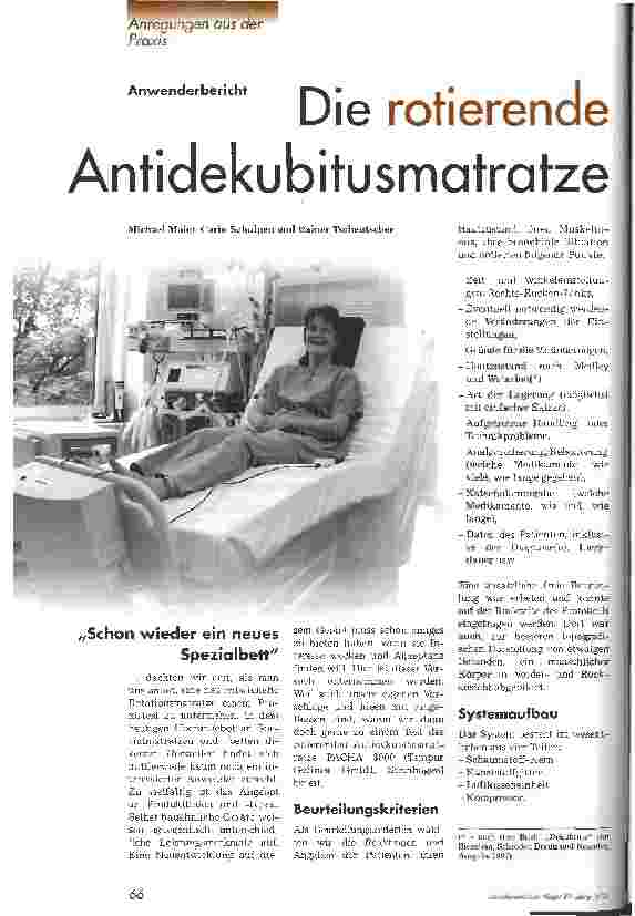 Vorschauseite 1: Die rotierende Antidekubitusmatratze Anwenderbericht