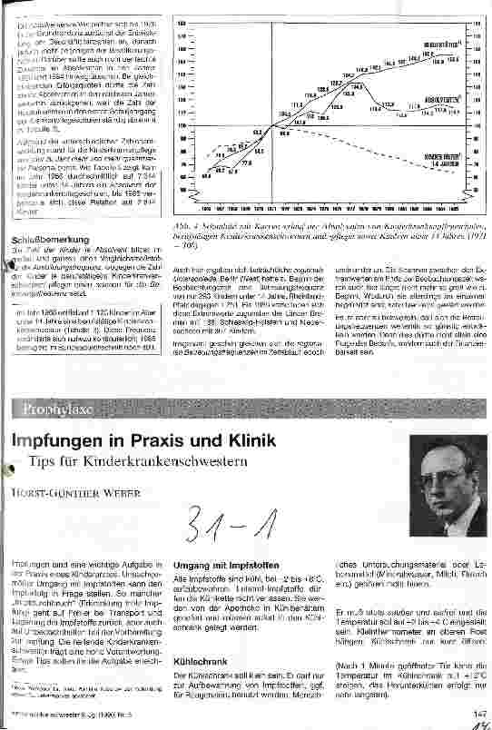 Vorschauseite 4: Kinderkrankenpflegeschulen 1966/67 bis 1986/87