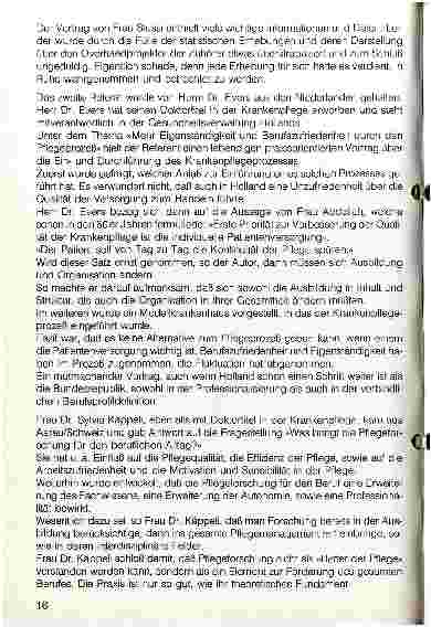 Vorschauseite 2: Bericht über das 1. Berliner Krankenpflegesymposium