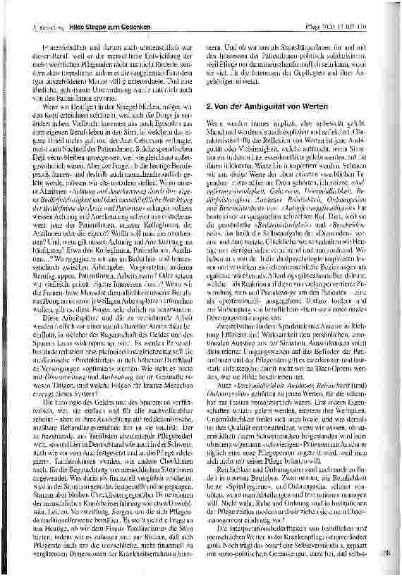 Vorschauseite 4: Hilde Steppe zum Gedenken Belebte Geschichte