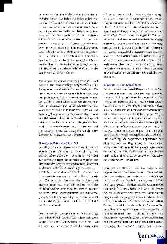 Vorschauseite 2: Die Zeit gehört zum Kerngeschäft