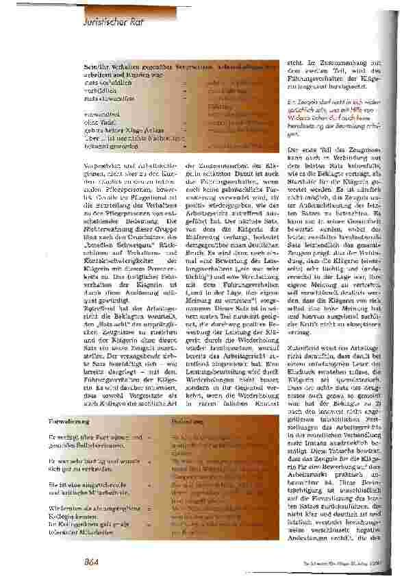 Vorschauseite 3: Dichtung und Wahrheit im Arbeitszeugnis 2. Teil des Urteils d LAG Hamm vom 17. Dez. 1998