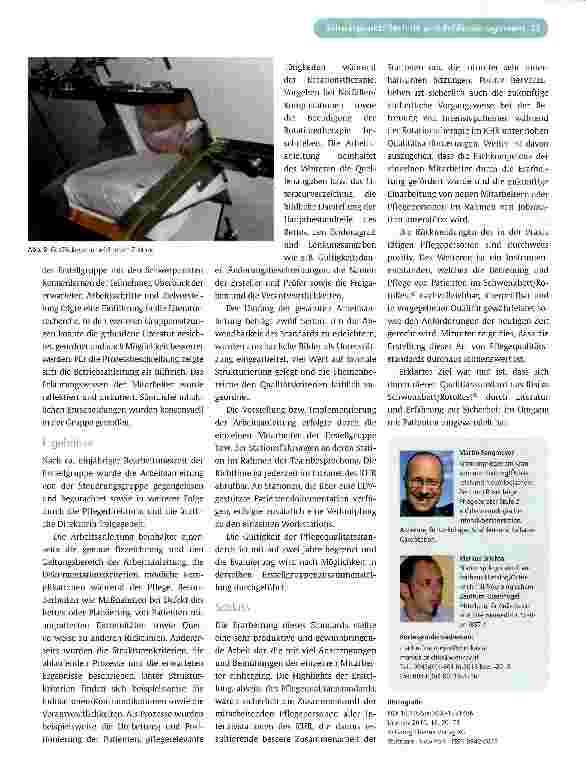Vorschauseite 4: RotoRest® als Risiko? Literatur und Erfahrung treffen Sicherheit