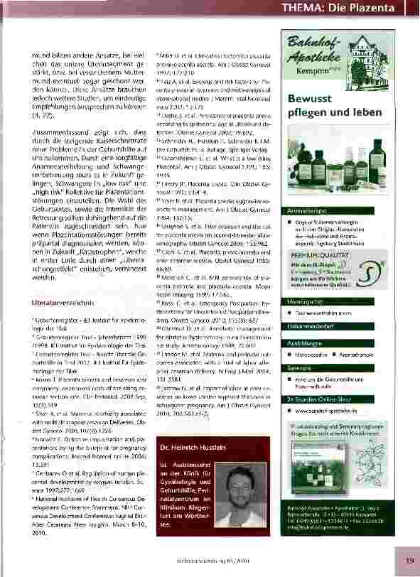 Vorschauseite 5: Zusammenhang zwischen zunehmender Sectiorate und Plazentationsstörungen