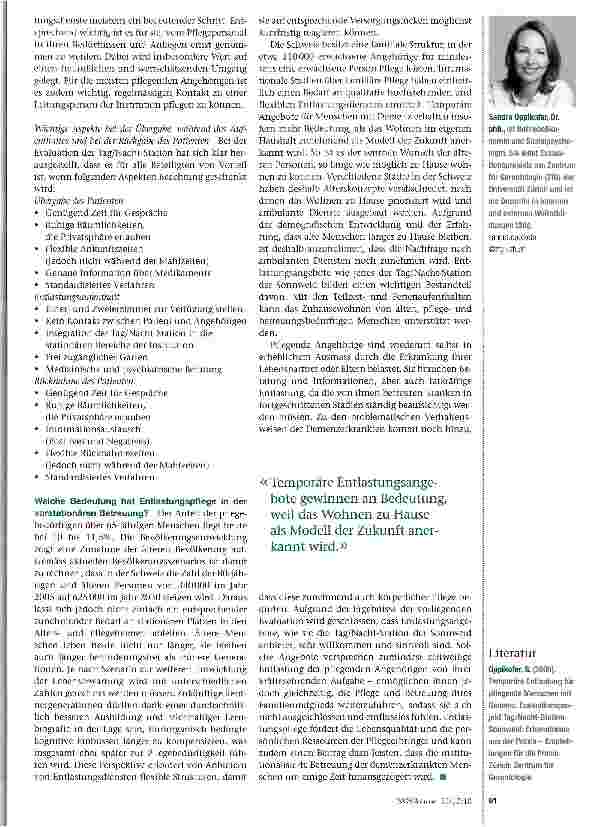 Vorschauseite 4: Temporäre stationäre Entlastungspflege