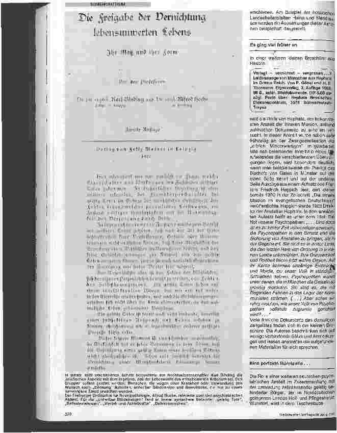 Vorschauseite 3: Heilen, Pflegen, Töten Bücher zum Thema Nationalsozialismus