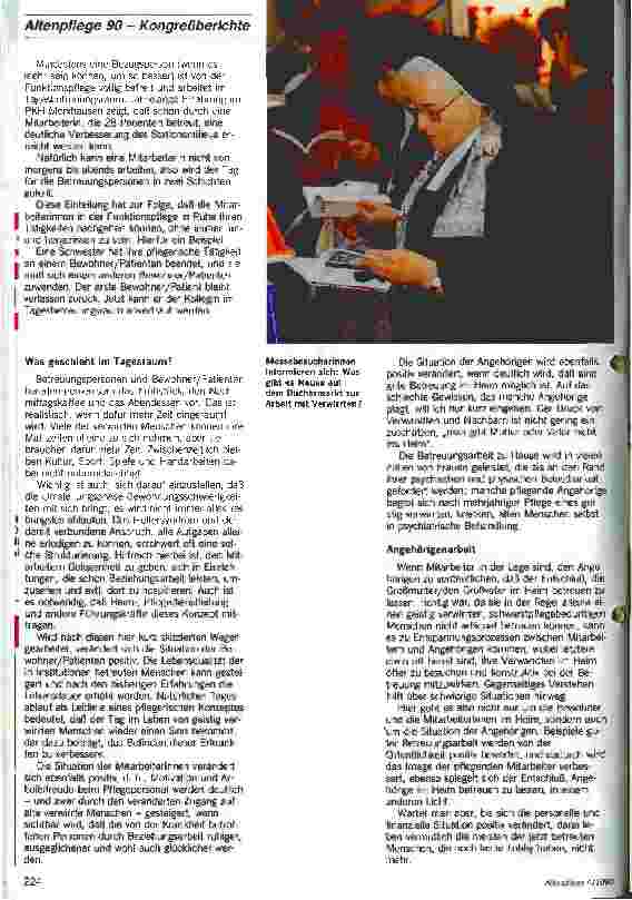 Vorschauseite 2: Beziehungsarbeit statt Funktionspflege: Der Tag muß möglichst natürlich ablaufen. Aufgaben und Pflichten für Demente.