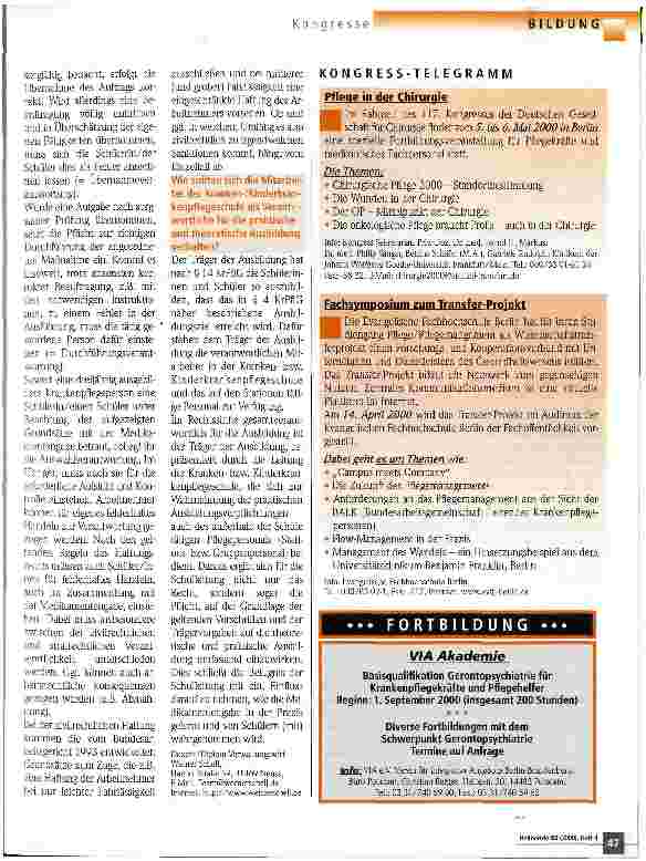 Vorschauseite 2: Medikamentenabgabe durch Krankenpflegeschüler/innen Expertenforum