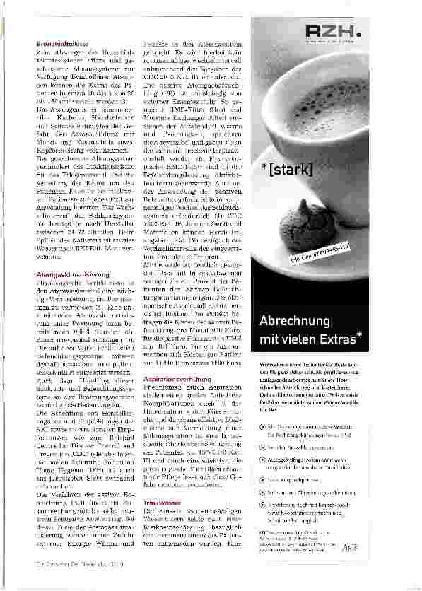 Vorschauseite 2: Effektive Pneumonieprophylaxe bei der Heimbeatmung