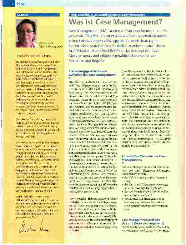 Vorschauseite 1: Was ist Case Management?