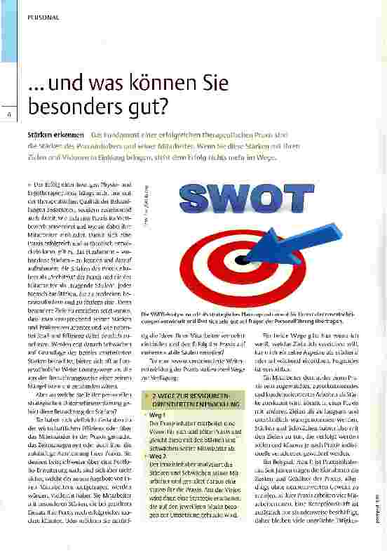 Vorschauseite 1: . .. und was können Sie besonders gut?