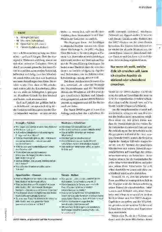 Vorschauseite 2: . .. und was können Sie besonders gut?