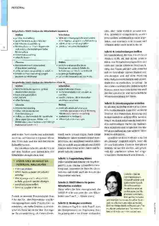 Vorschauseite 3: . .. und was können Sie besonders gut?