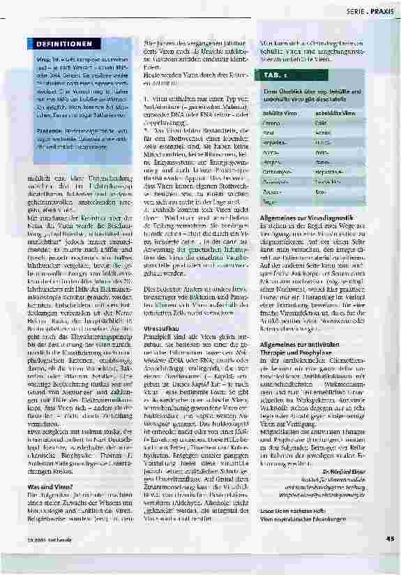 Vorschauseite 2: Virale Infektionen