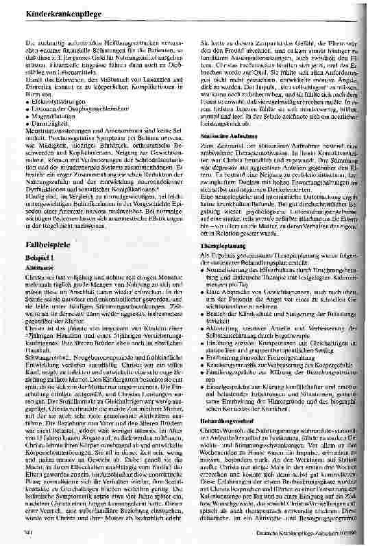 Vorschauseite 3: Klinik, Therapie und Verlauf der Bulimia nervosa