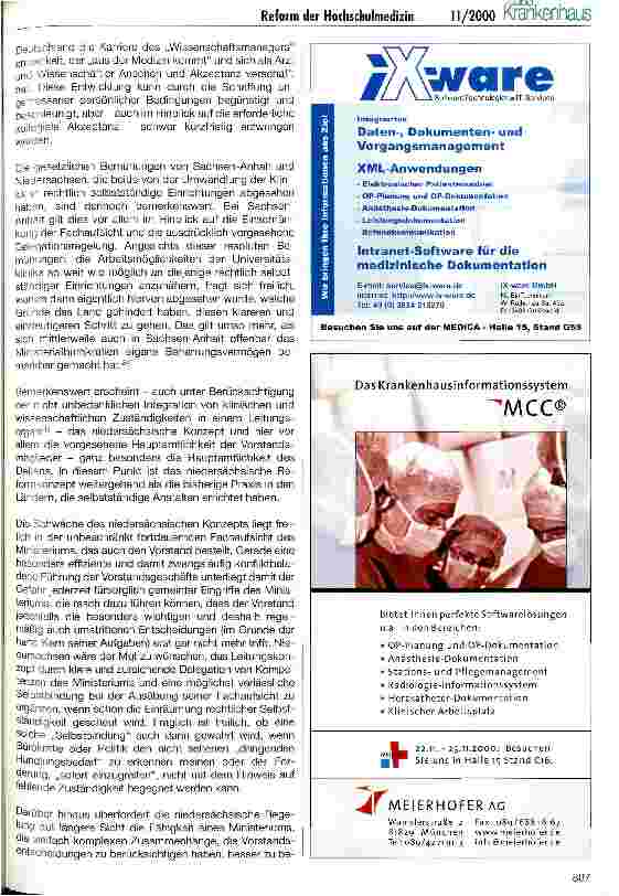 Vorschauseite 6: 5 Jahre KMK-Papier Einige Bemerkungen zum Stand und zu den Perspektiven der Hochschulmedizin (1)