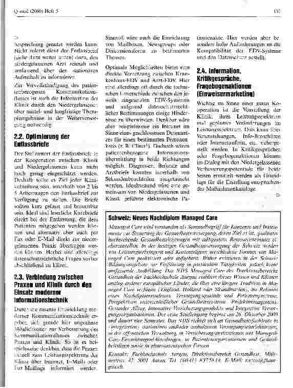 Vorschauseite 2: Kinderkliniken als Netzpartner - Neue Kooperationsmodelle zur Qualitätsverbesserung
