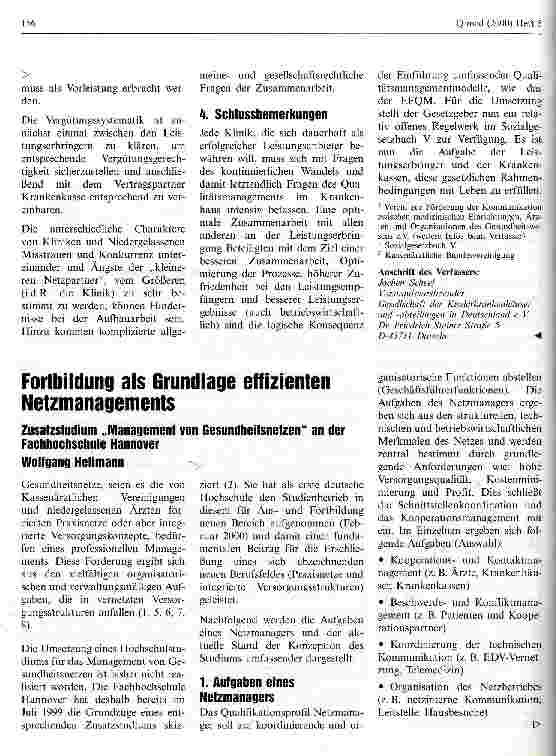 Vorschauseite 5: Kinderkliniken als Netzpartner - Neue Kooperationsmodelle zur Qualitätsverbesserung