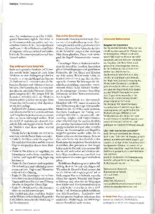 Vorschauseite 3: Weder weiblich noch männlich - und nun?