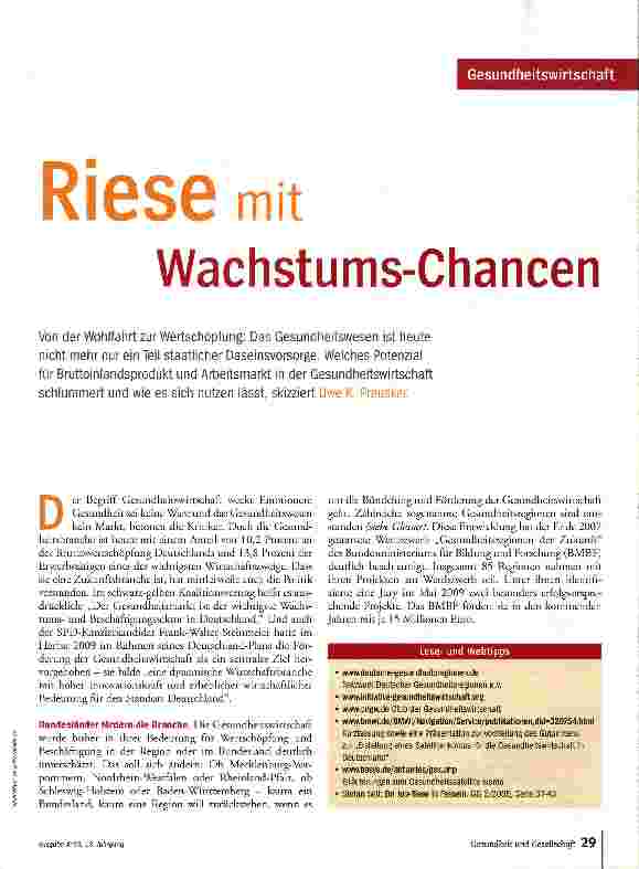 Vorschauseite 1: Riese mit Wachstums-Chance