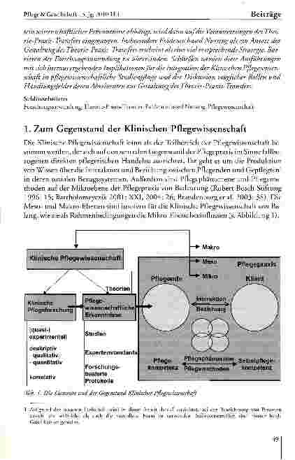 Vorschauseite 2: Zur Bedeutung der klinischen Pflegewissenschaft für eine forschungs-basierte Praxisentwicklung