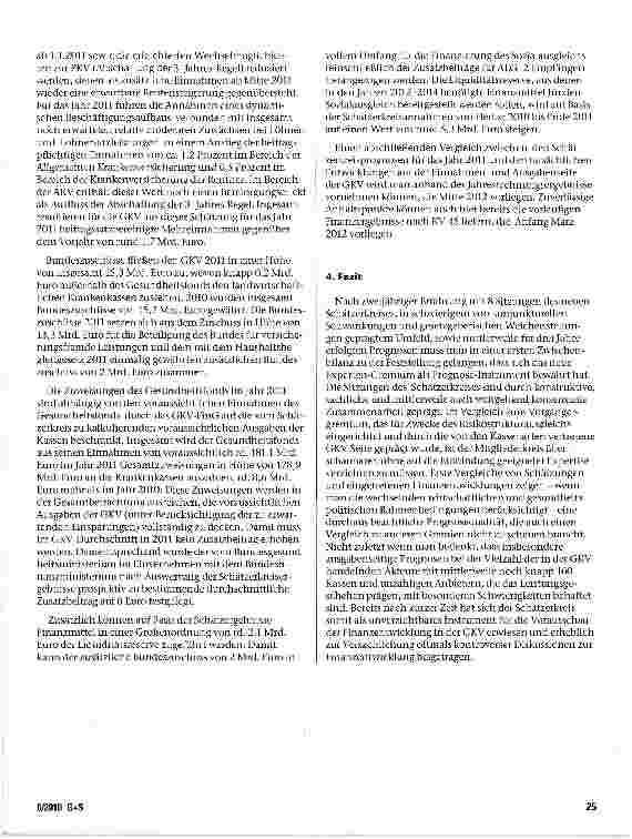 Vorschauseite 6: Der Schätzerkreis in der gesetzlichen Krankenversicherung-Expertengremium zur Prognose der Einnahmenund Ausgabenentwicklung