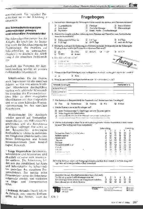 Vorschauseite 2: Arztbrieferstellung - minimaler Einsatz bei optimaler Effizienz und Qualität Ein Kooperationsprojekt der Schlosspark-Klinik und der Technischen Universität Berlin