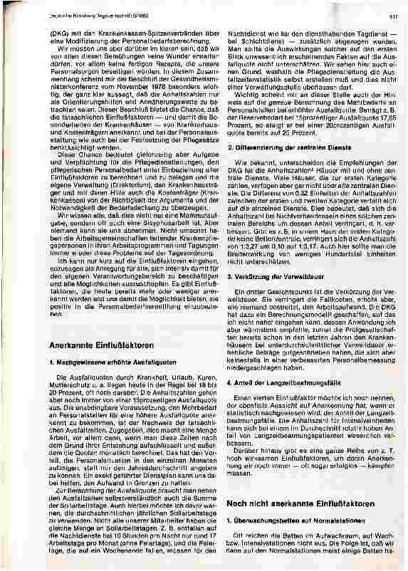 Vorschauseite 2: Einflußfaktoren auf die Stellenbedarfsplanung des Pflegedienstes