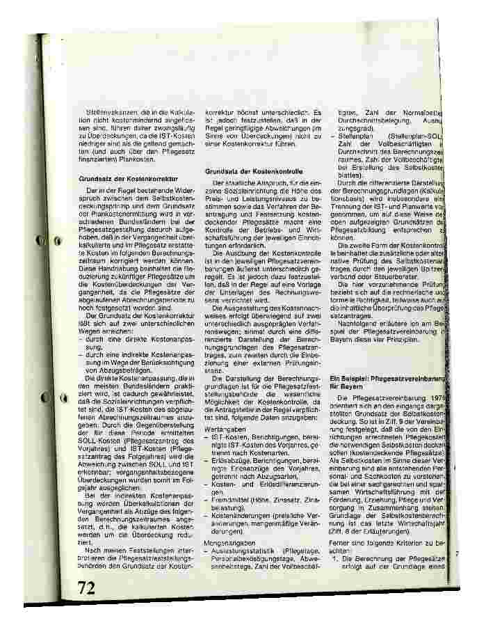 Vorschauseite 2: Grundlagen einer Pflegesatzgestaltung