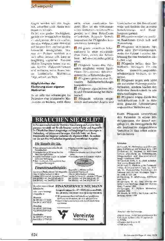 Vorschauseite 4: Patienten zur Übernahme eigener Verantwortung motivieren Pflegeberatung in der Onkologie, 1. Teil