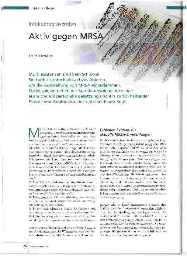 Vorschauseite 1: Aktiv gegen MRSA