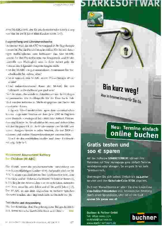 Vorschauseite 2: Movement Assessment Battery for Children
