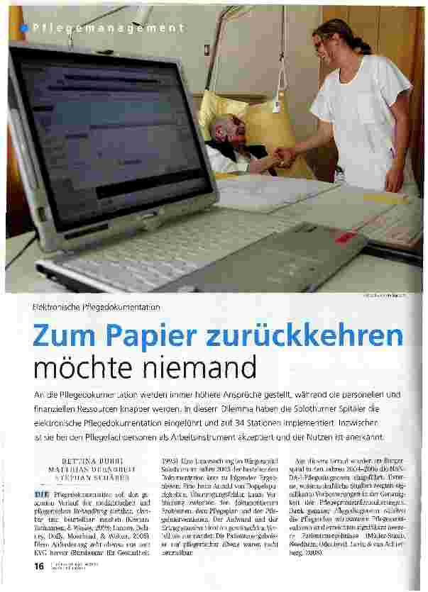 Vorschauseite 1: Zum Papier zurückkehren möchte niemand