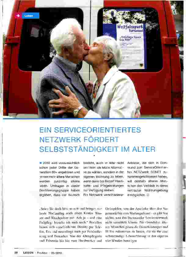 Vorschauseite 1: EIN SERVICEORIENTIERTES NETZWERK FÖRDERT SELBSTSTÄNDIGKEIT IM ALTER