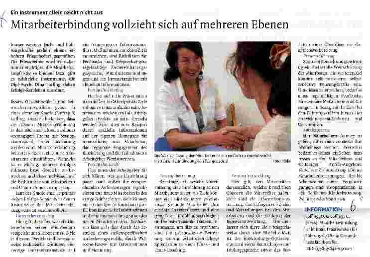 Vorschauseite 1: Mitarbeiterbindung vollzieht sich auf mehreren Ebenen