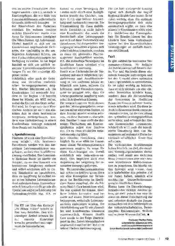 Vorschauseite 4: Versorgung im ländlichen Raum
